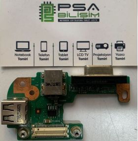 Dell Inspiron N5110 DC Power Board Usb Kartı DQ15DN15 CRT Board 48.4IF05.021 10808-2