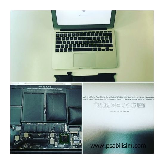 Macbook Air, A1370 Batarya değişimi