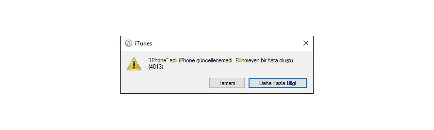 iPhone 5 ve 6 serisi 4013 Hata Çözümü